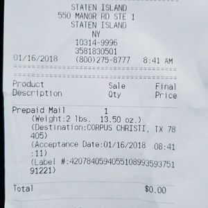 Proof of Shipping Michael Kors tote